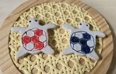 亀 かめ 箸置き ハンドメイド カトラリーレスト  2個セットNo.2