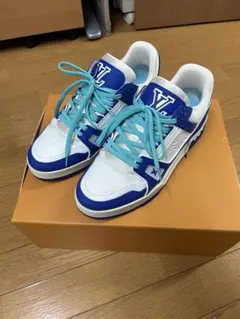 ルイ・ヴィトン LVトレイナー・ライン スニーカー ブルー/ホワイト