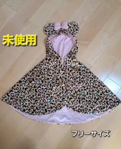 【新品】ディズニー ミニー ファンキャップ ポンチョ レオパード ヒョウ柄
