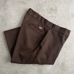 レアカラー90sディッキーズUSA製874ワークパンツ表記36×30茶ブラウン
