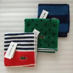 ☆メルカリ便☆ ラコステ タオルハンカチ ３枚セット　No.69