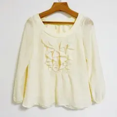 アナトリエ シフォン ブラウス anatelier フリル トップス サイズ38のサムネイル