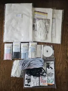 * 手作りマスク材料セット ダブルガーゼ マスクゴム ストッパー ワイヤー等 *