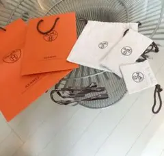 HERMES 保存袋 巾着袋 3点セット 大2枚 小1枚 - メルカリ