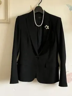 theory ブラック テーラードジャケット 00