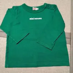 y*n様 miki HOUSE グリーン 長袖Tシャツ 80 ミキハウス