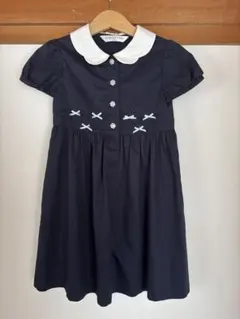 【120㎝】CHOPIN ネイビー 半袖ワンピース