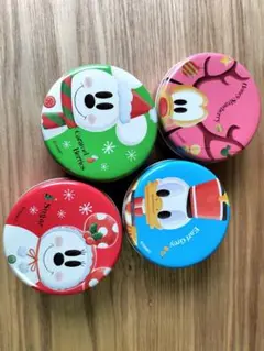 ミッキー・ミニー2007年 クリスマス空き缶 4点セット