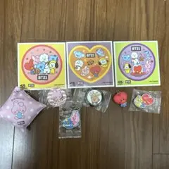 バラ売り可 非売品 BT21 BTS ステッカー 缶バッジ キーホルダー シール