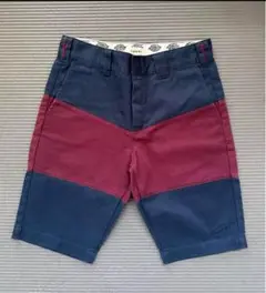 トミーショートパンツ ネイビー ワインレッド
