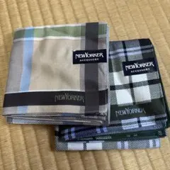 NEWYORKER チェック柄ハンカチ 2枚セット