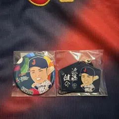 侍ジャパンWBC 缶バッジ　絵馬ストラップ　近藤健介8 ソフトバンクホークス