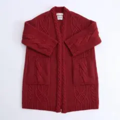 最高級カシミヤ100% TESTA VIERA 厚手ニットコート 日本製 赤色 - メルカリ