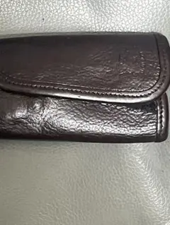 IL BISONTE ダークワイン塗色金具交換リペア済みキーケース