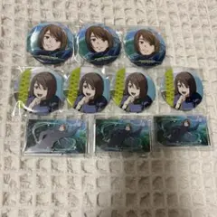 ファンパレくじ　家入硝子　缶バッジ　アクリルブロック