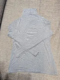 極暖ヒートテックカシミヤブレンドタートルネックT, XLサイズ グレー