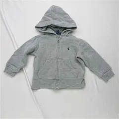 ★Polo Ralph Lauren キッズジップパーカー グレー系