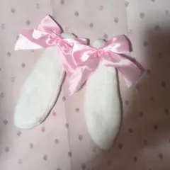 うさ耳 リボン ヘアアクセサリー