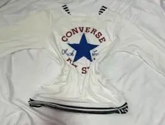 CONVERSE 長袖 Tシャツ 星型プリント Y2K 平成ギャル グランジ