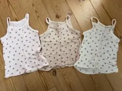 チェリー柄メッシュタンクトップ3枚セット