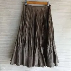 COMME CA ISM プリーツロングフレアスカート Sのサムネイル