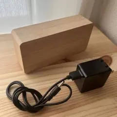 木製　デジタル時計　温度計付き