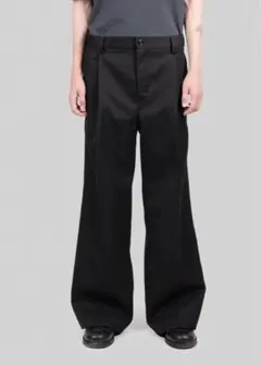 CS stripe cross tuck drape slacks size1 - メルカリ