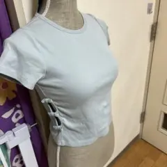 ZARA デザインカットソー　クロップド丈