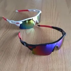【値下げ不可】スポーツサングラス2個セット！！男女兼用！自転車など多種多様！