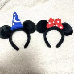 【美品】ディズニー カチューシャセット 魔法使い　ペア　ファンタジア
