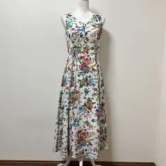 スナイデル　ワンピース　ロングワンピース　花　花柄　夏　白　素敵　柄　ホワイト