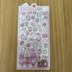 【正規品】ボンボンドロップシール　ももいろボンボン　うさぎ　ピンク