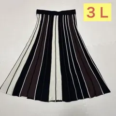 お洒落プリーツ風スカート　大きいサイズ３Ｌ