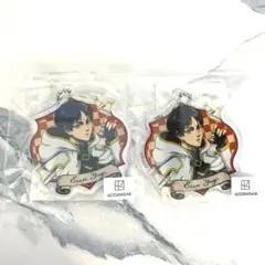 エレン 進撃の巨人 まるくじ チェスstyle アクリルキーホルダー 2個セット