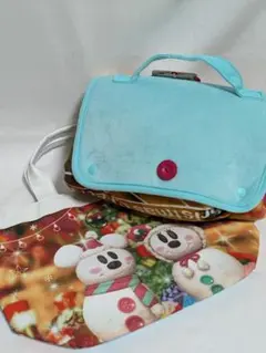 ディズニー　クリスマス　ブランケット　トートバッグ