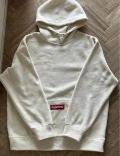 お値下げしました！Supreme ベージュ パーカー small boxフーディ 