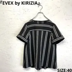 【EVEX by KIRIZIA】コットンポリエステル半袖ブラウス　40のサムネイル