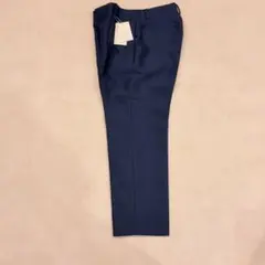 新品未使用 ユナイテッドアローズ ネイビー スラックス 未使用タグ付き シルク混