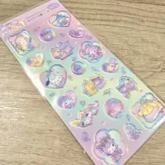 すりガラス風シール　ユニコーン　サンリオ　シール