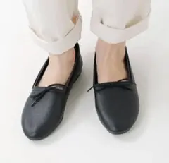 美品】クラウンジャズ ブラック 黒 リアルレザー レースアップ 24.5