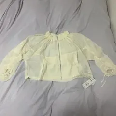 レトロガール ショート丈シアーブルゾン