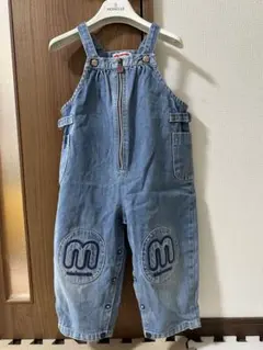 ミキハウス 90 オーバーオール　ロンパース