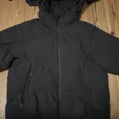 GU 黒 フード付きダウンジャケット M