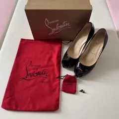 ルブタン　ハイヒール　オープントゥ　38.5 24.5cm