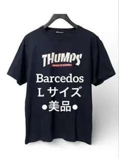 【美品】Barcedos バルセドス Tシャツ Lサイズ 濃紺 綿100%