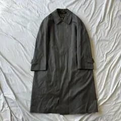 90's DAKS グレー ステンカラーコート　ブラックのサムネイル