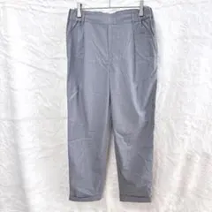 coen コーエン　スラックスパンツ　グレー　ウエストゴム　オフィスカジュアル