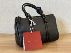 GIGI ジジ　ミニハンドルバック　小物入れ　ブラック　牛革　日本製　未使用品