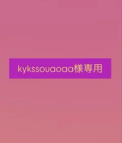 kykssouaoaa様専用