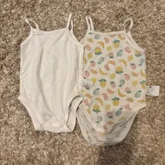 フルーツ柄 ベビー肌着 90、80サイズ 2枚セット